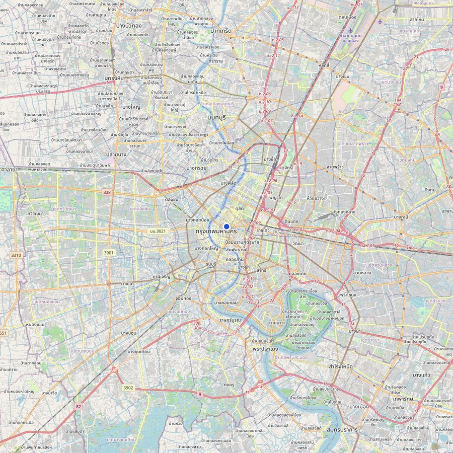 Mappa: dove si trova Chatuchak Market, Bangkok, Thailand