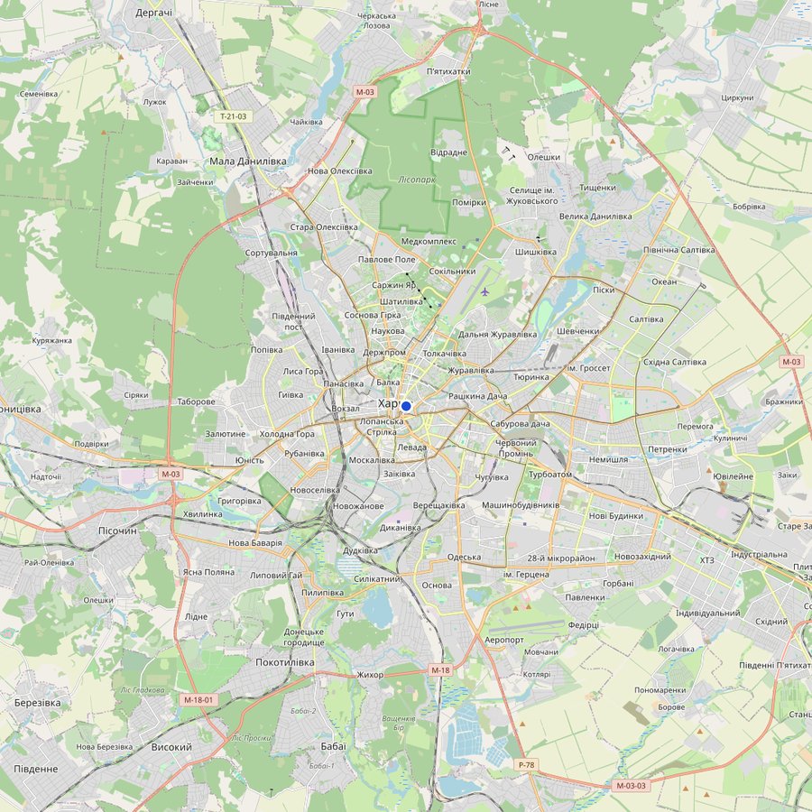 Mappa: dove si trova Multiplex, Kharkiv