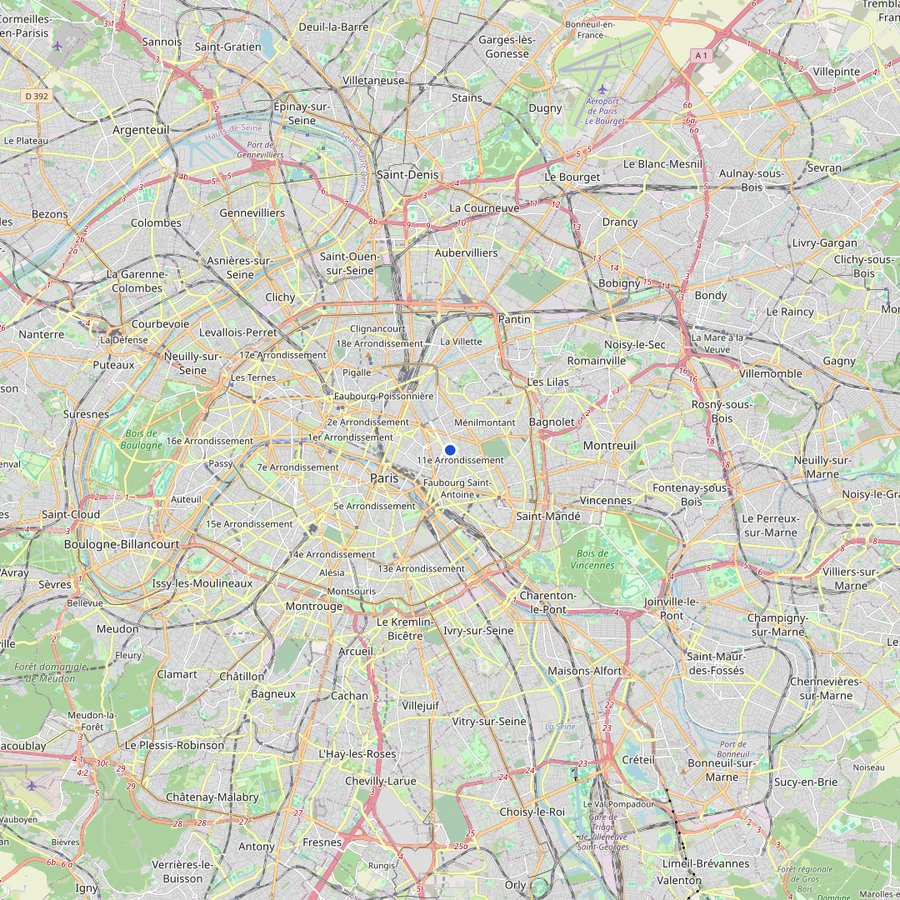 Karte: wo Biondi, Paris liegt