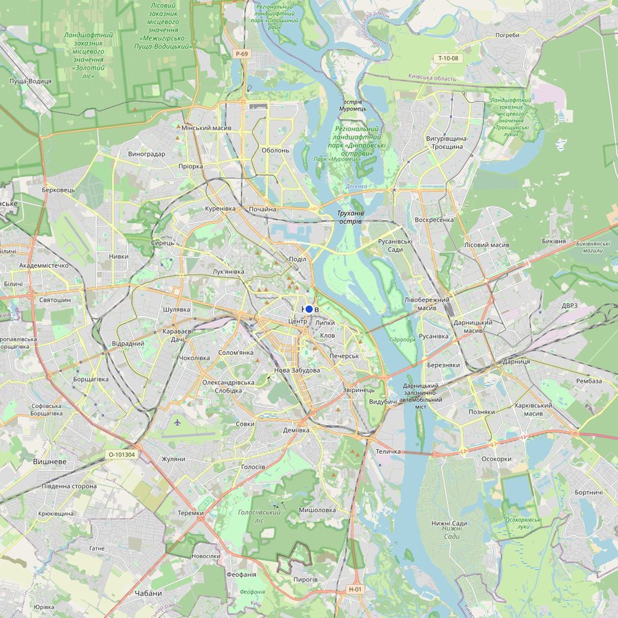 Mappa: dove si trova Національний драматичний театр імені Івана Франка, Київ