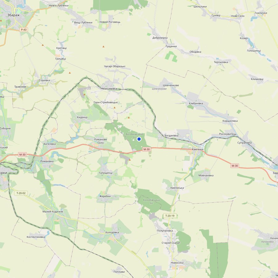 Mappa: dove si trova Тернопільщина, Україна