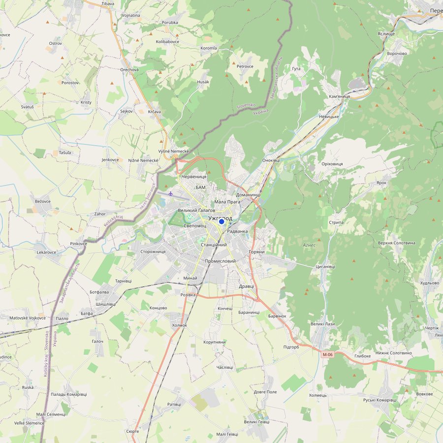 Carte : où se trouve Ужгородський скансен, Ужгород, Україна