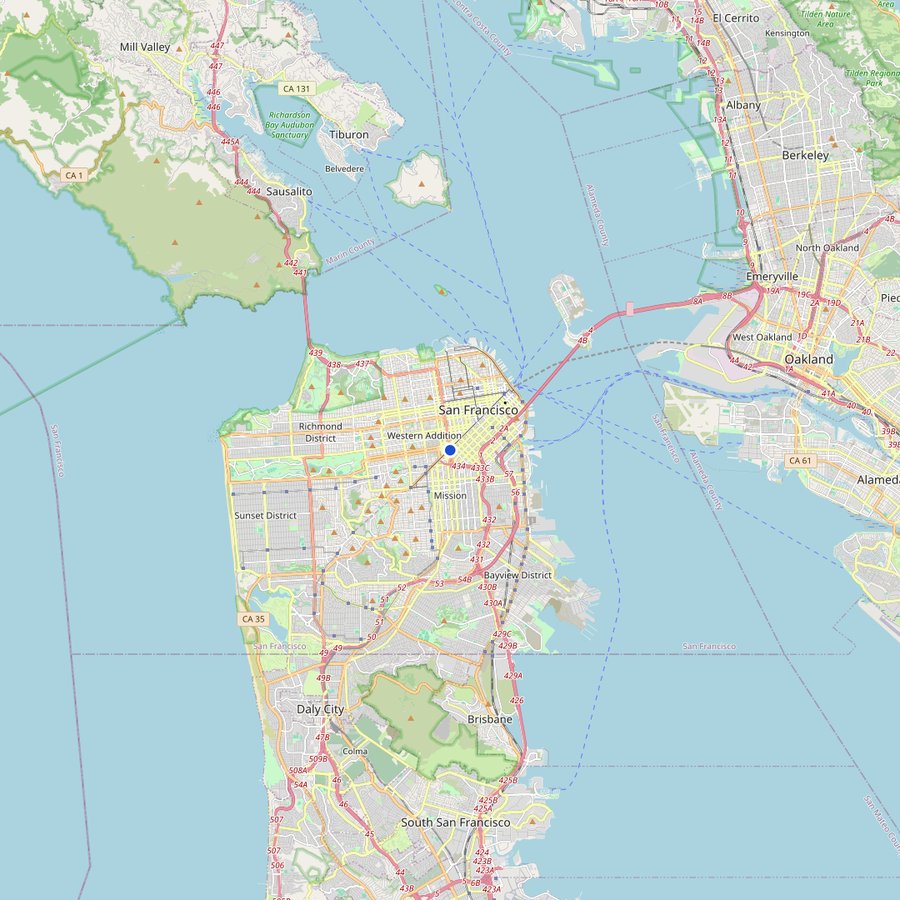 Karte: wo 836 Montgomery Street, San Francisco liegt