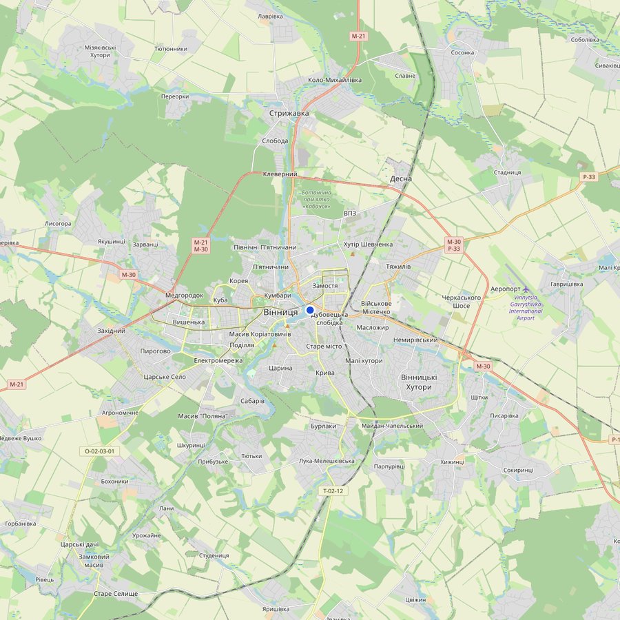 Mapa: dónde está MEGAMOLL, Vinnytsia, Ukraine