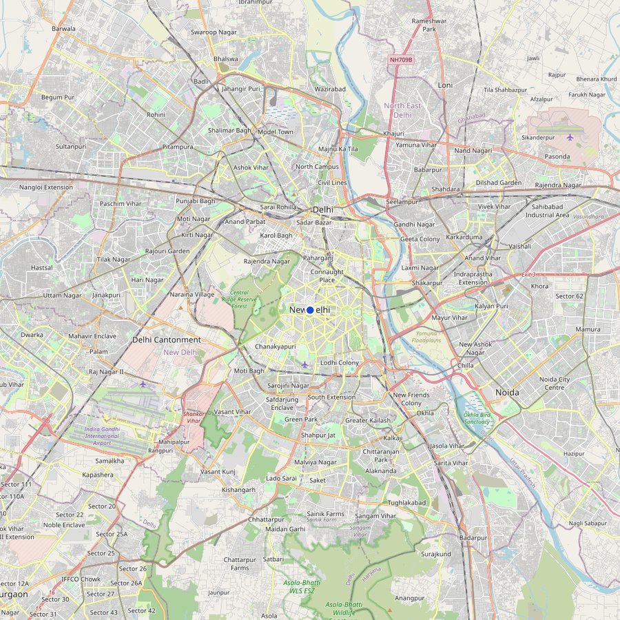 Mappa: dove si trova Нью-Делі, Індія