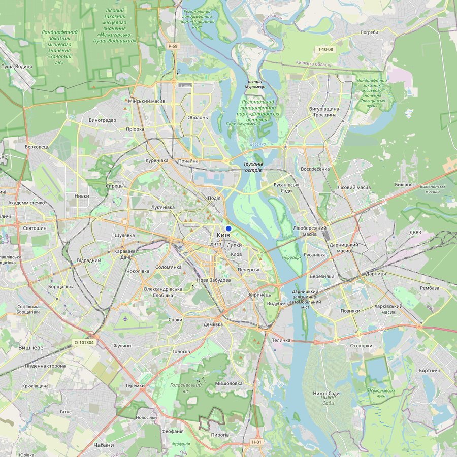 Mapa: dónde está Національна філармонія України
