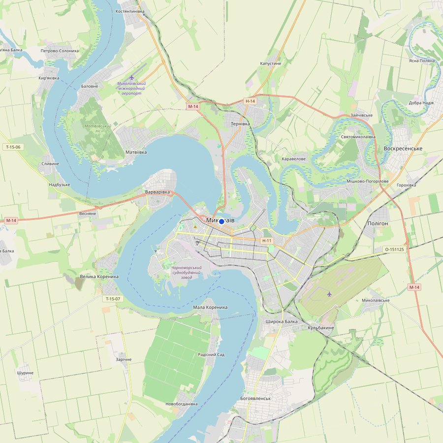 Mappa: dove si trova Миколаїв