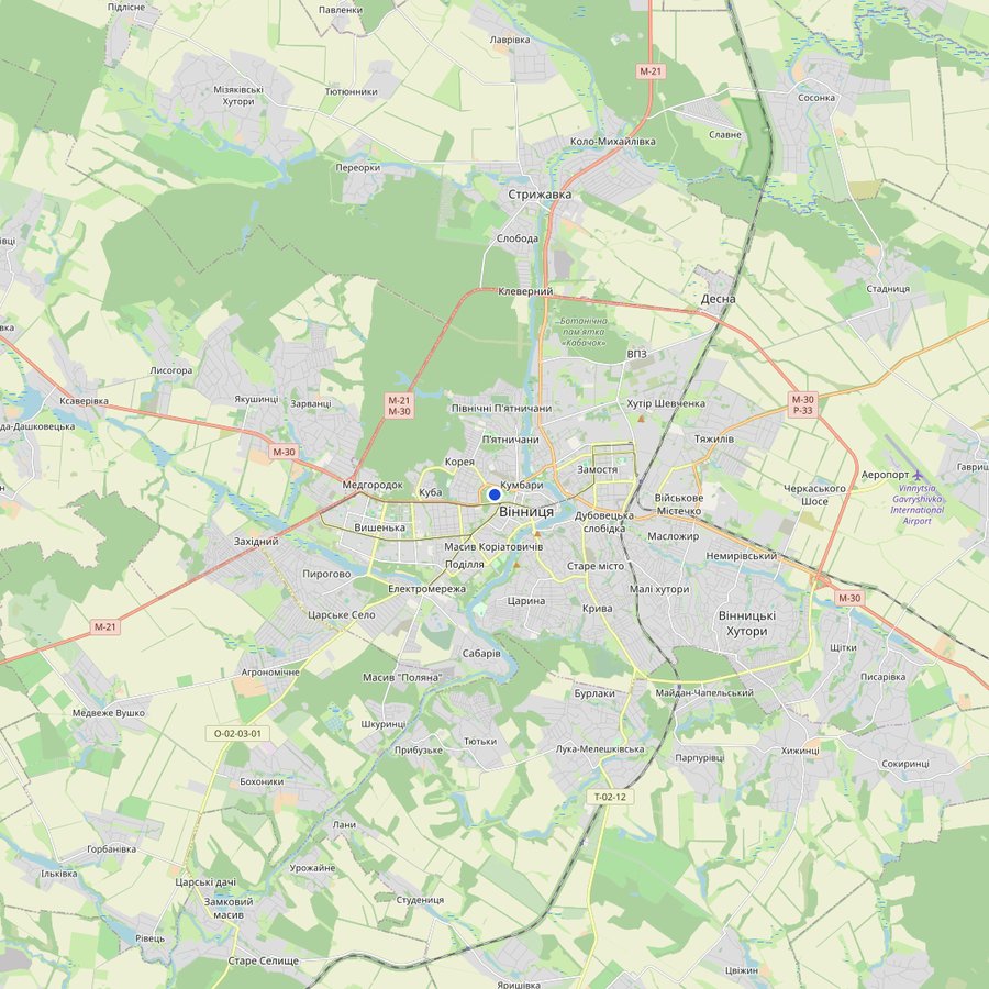 Mappa: dove si trova Вінниця