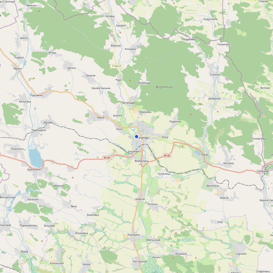 Carte : où se trouve Церква Святого Духа (Рогатин)
