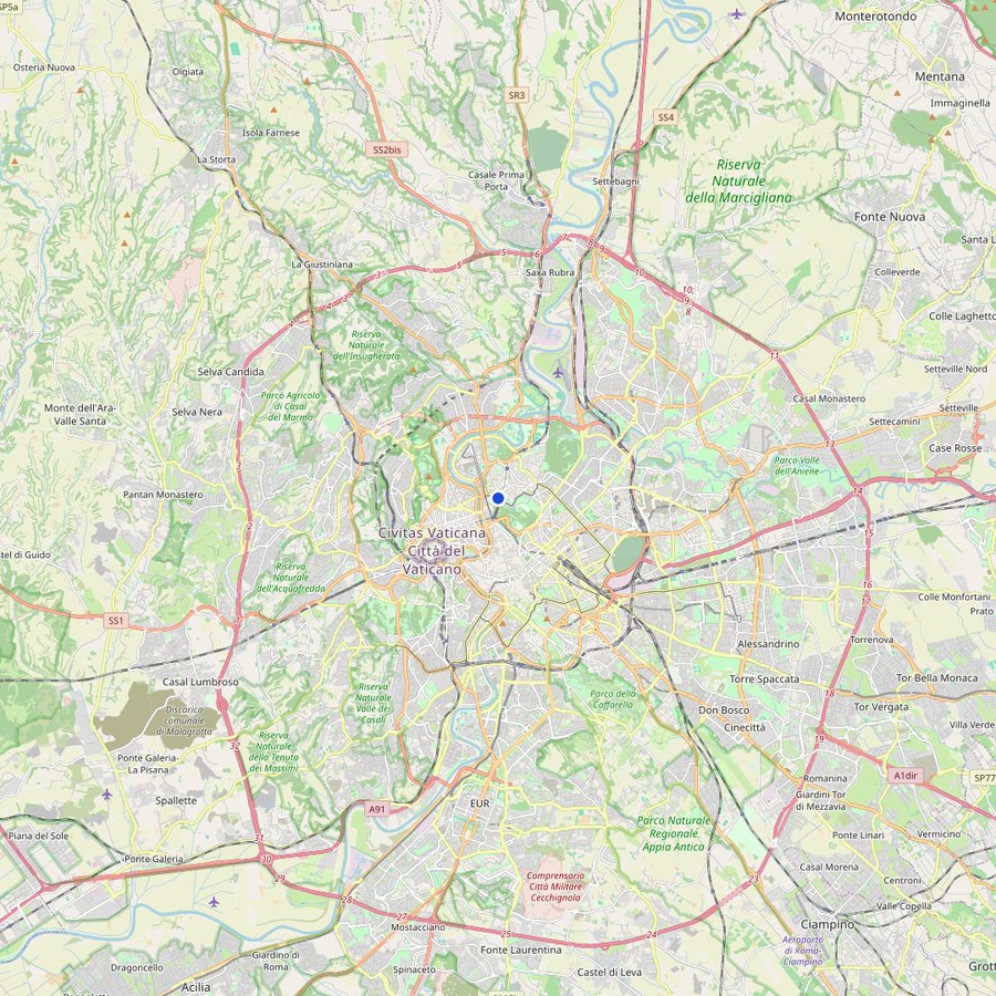 Map: where Museo Nazionale Etrusco di Villa Giulia is