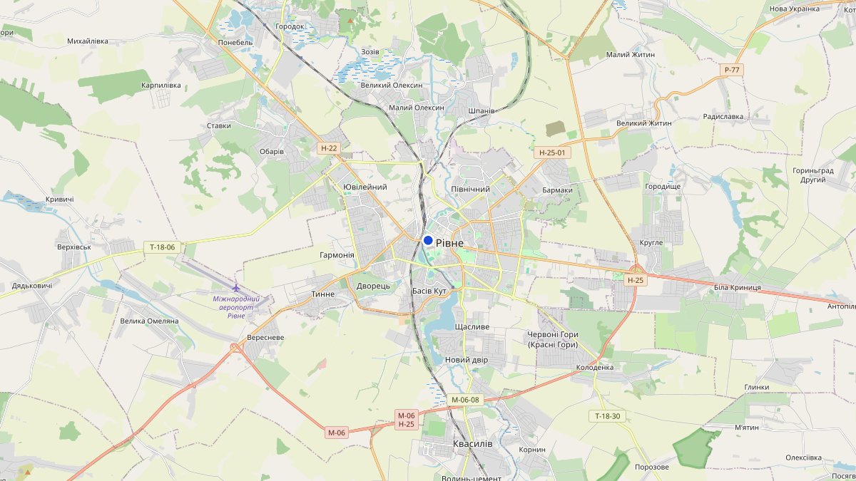 Map: where Рівненська обласна філармонія is