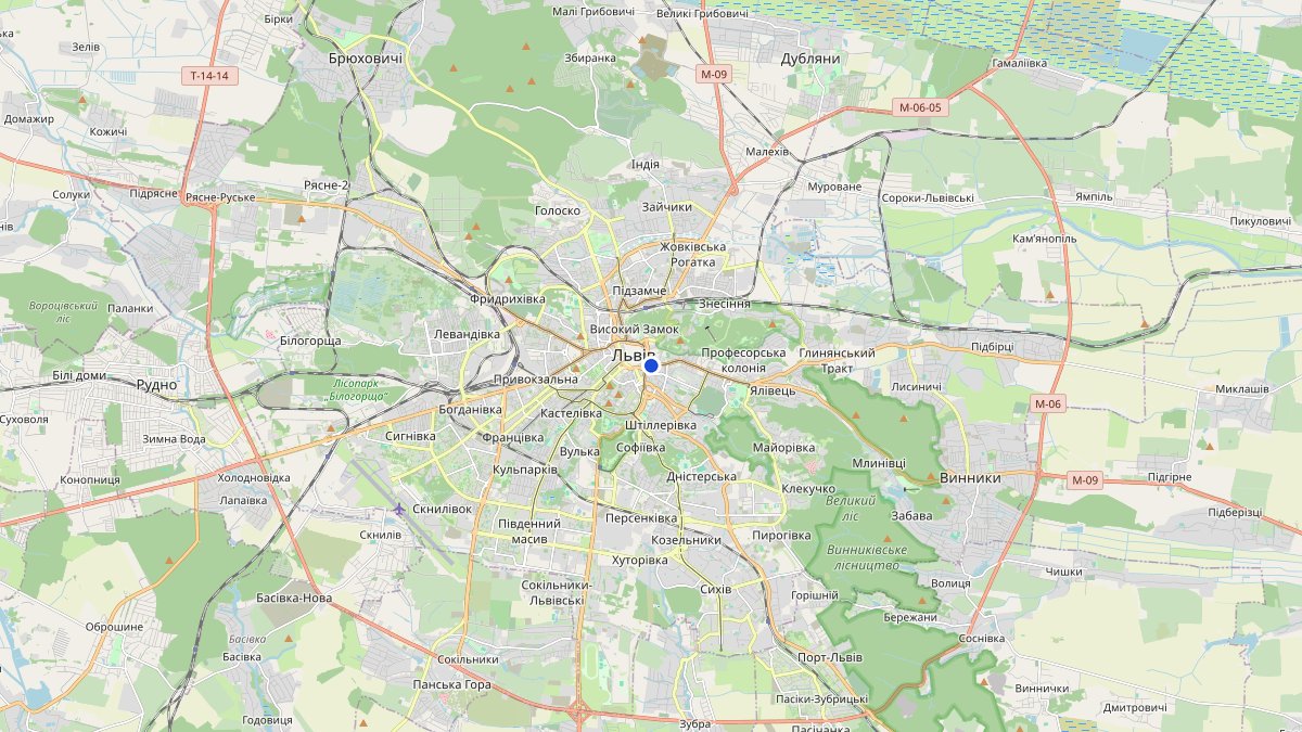 Map: where Johann Georg Pinzel Museum of Lviv Sacral Baroque Sculpture is