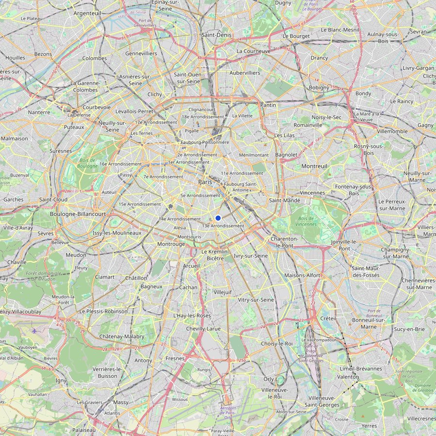 Karte: wo Citadines Place d'Italie, Paris, France liegt