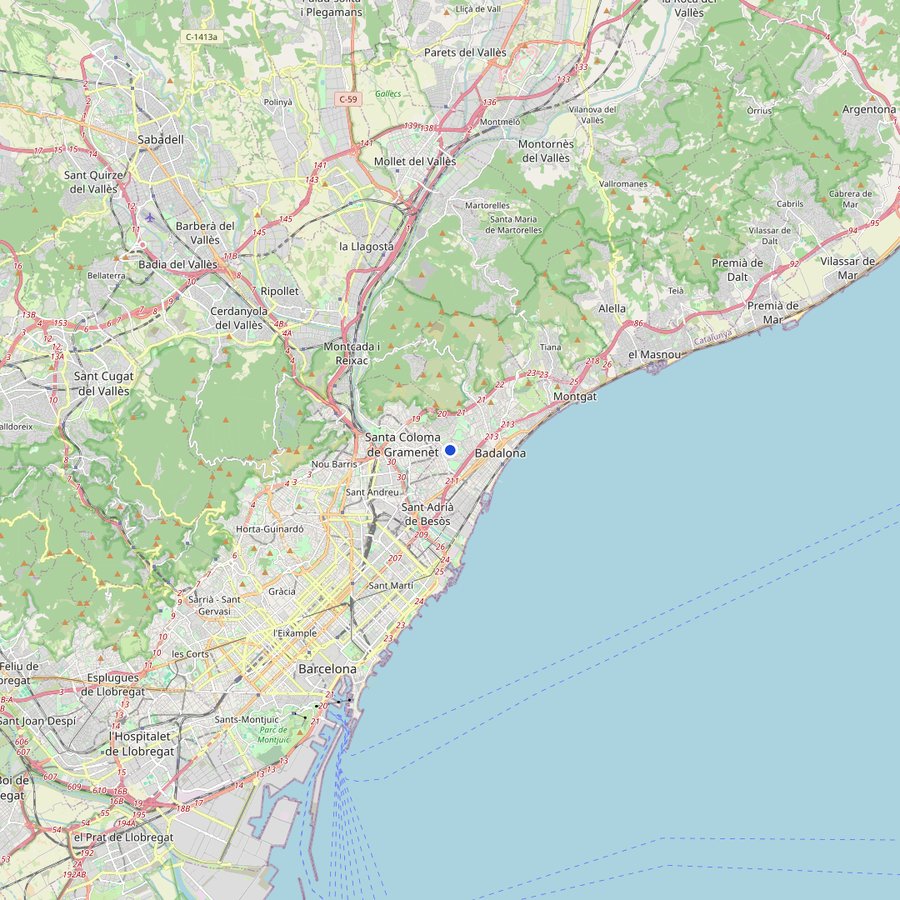 Karte: wo Telepizza, Santa Coloma de Gramenet liegt