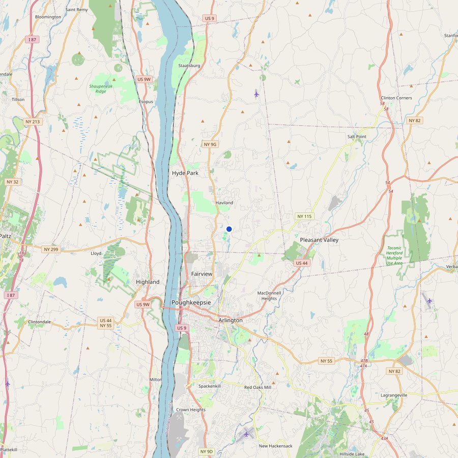Karte: wo Hudson Valley, New York liegt
