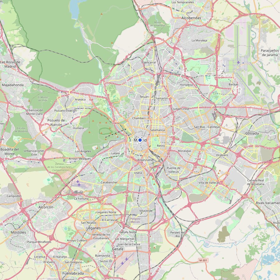 Χάρτης: πού βρίσκεται Madrid, Spain