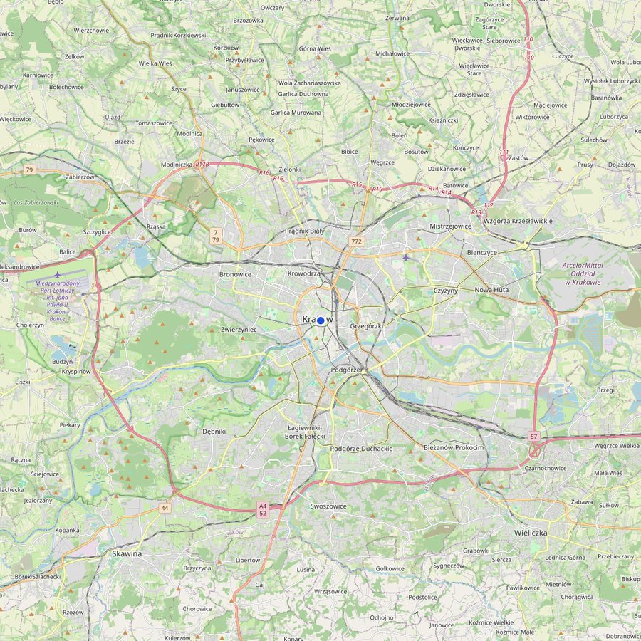 Karte: wo Kraków, Poland liegt