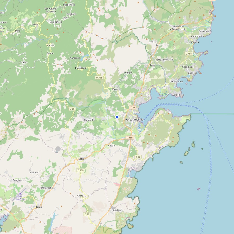 Mappa: dove si trova Corsica, France