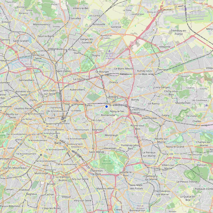 Karte: wo Fitness Park Bagnolet liegt