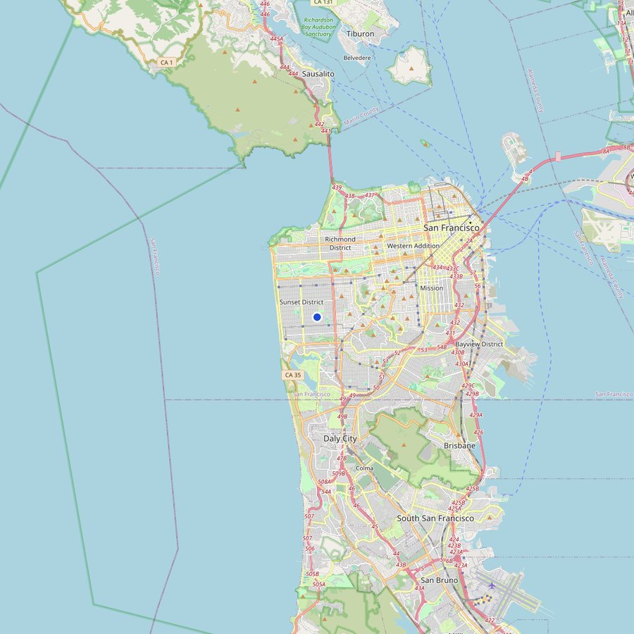 Mapa: dónde está Stern Grove, San Francisco