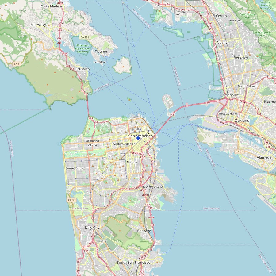 Mappa: dove si trova Curran Theatre, San Francisco, CA
