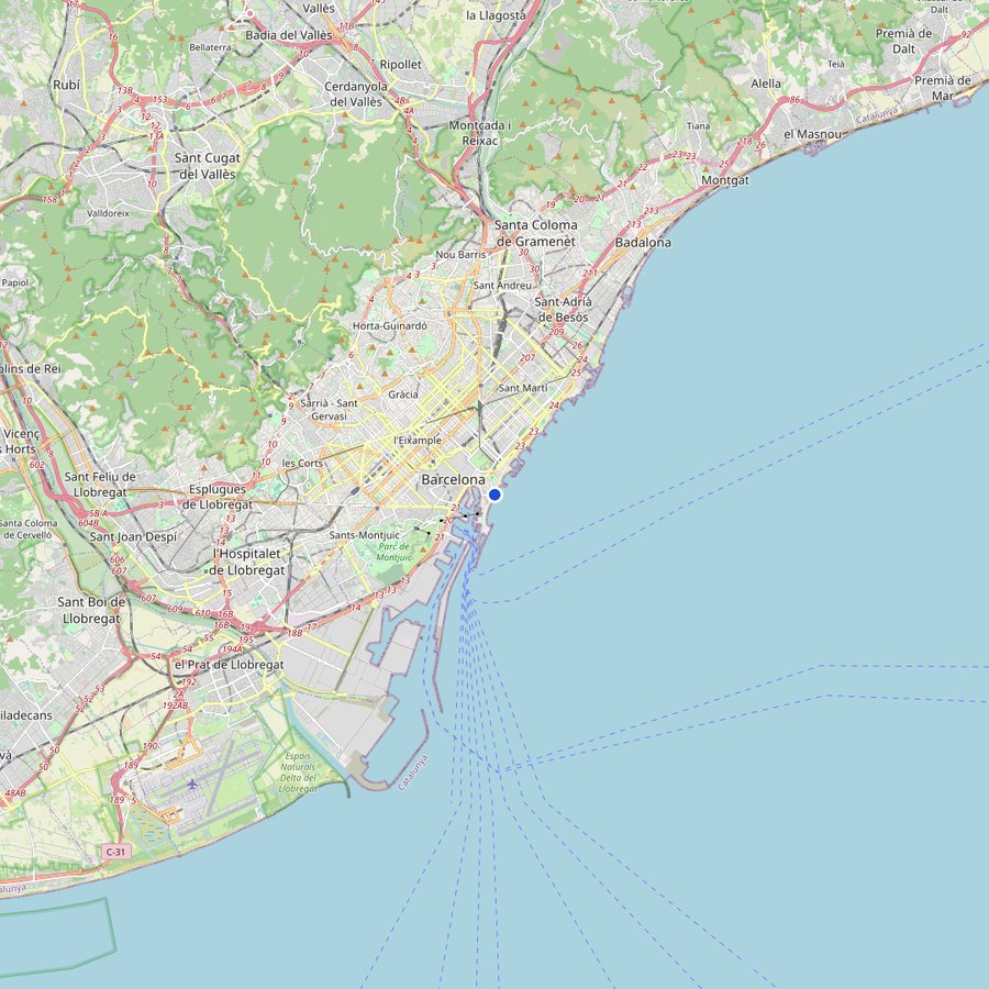 Mappa: dove si trova Круїзний термінал, Барселона, Іспанія