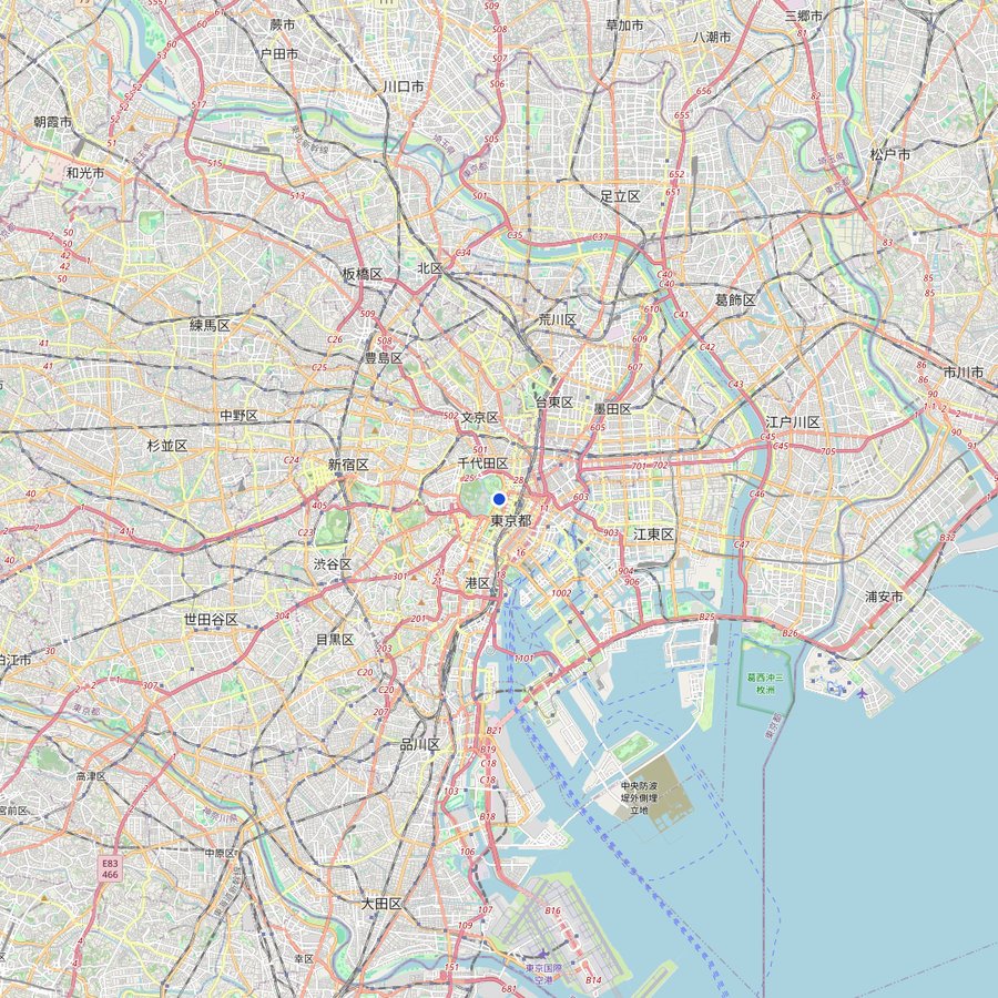 Karte: wo Tokyo, Japan liegt