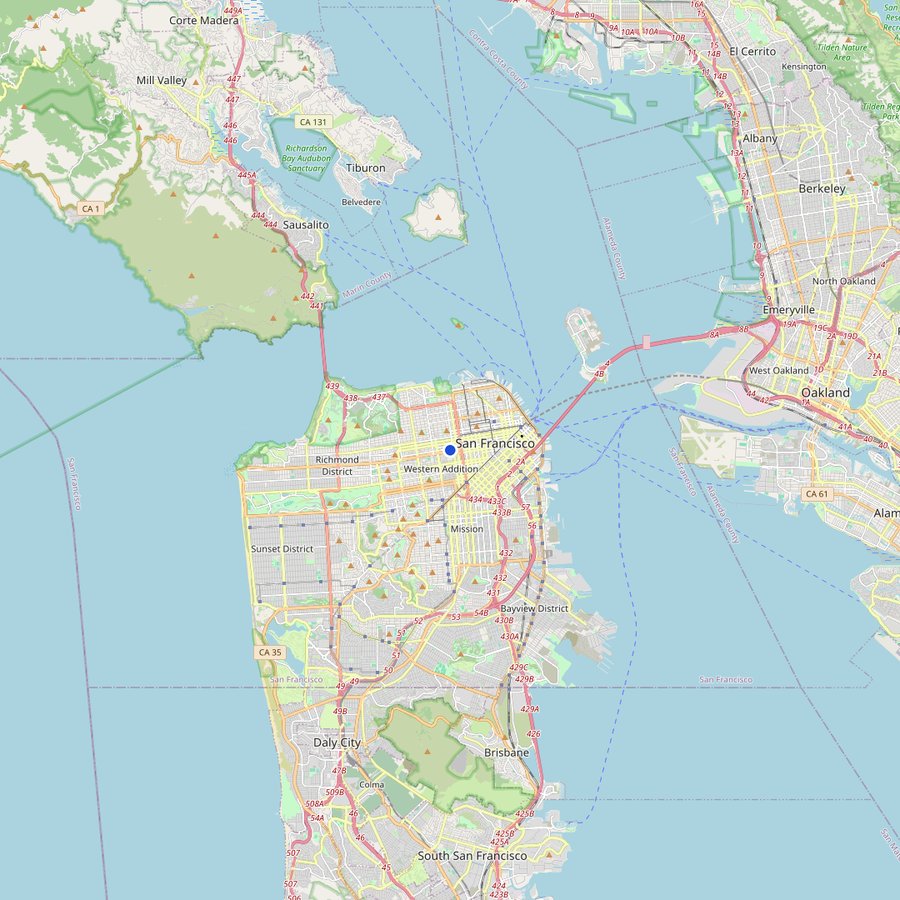 Karte: wo AMC Kabuki, San Francisco, CA liegt