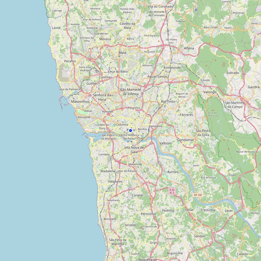 Mapa: dónde está Porto, Portugal