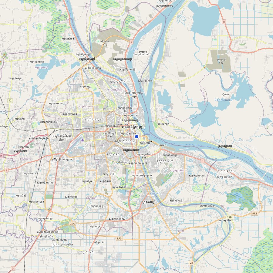 Mapa: dónde está Phnom Penh, Cambodia