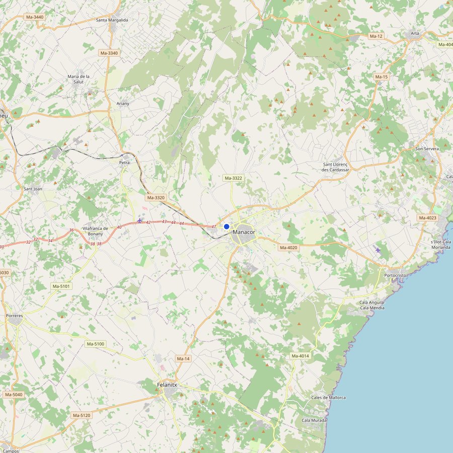 Mapa: dónde está Rafa Nadal Academy, Manacor, Spain