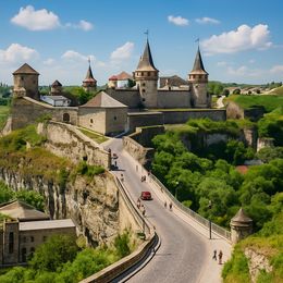 Besuchen Sie das kulinarische Festival "Podilskyi Smakolyky" in Kamianets-Podilskyi, Ukraine, wo Sie lokale Gerichte genießen können, die nach alten Rezepten zubereitet werden, und Traditionen kennenlernen — Кам'янець-Подільський, Україна