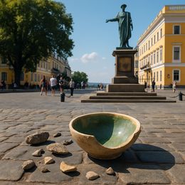 Artefakte des 14. Jahrhunderts am Primorsky Boulevard — Одеса