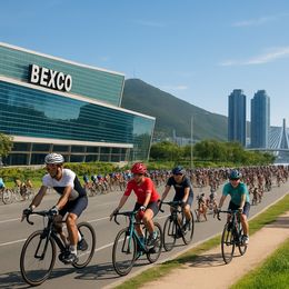 Busan veranstaltet Outdoor-Cycling-Events und stadtweite Wahrzeichen-Events — Пусан