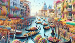 Відвідайте Венецію, Італія, у квітні 2026 року, щоб насолодитися весняним фестивалем "Venezia in Fiore", де можна побачити розкішно прикрашені гондоли та прийняти участь у вимогливих круїзах по канала