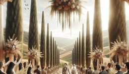 How We Pulled It Off: A Tuscany Wedding Amid Cypress Trees and Bas Reliefs